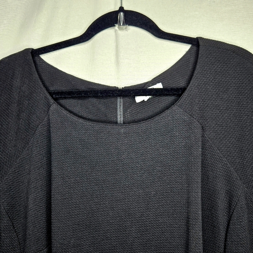 Cato Black Sheath Style Asymetrical hem Dress. 18W - Picture 4 of 13